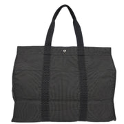 Hermes Gray Canvas Herline Tote TGM Handbag