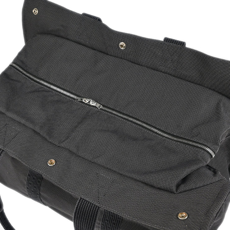 Hermes Gray Canvas Herline Tote TGM Handbag