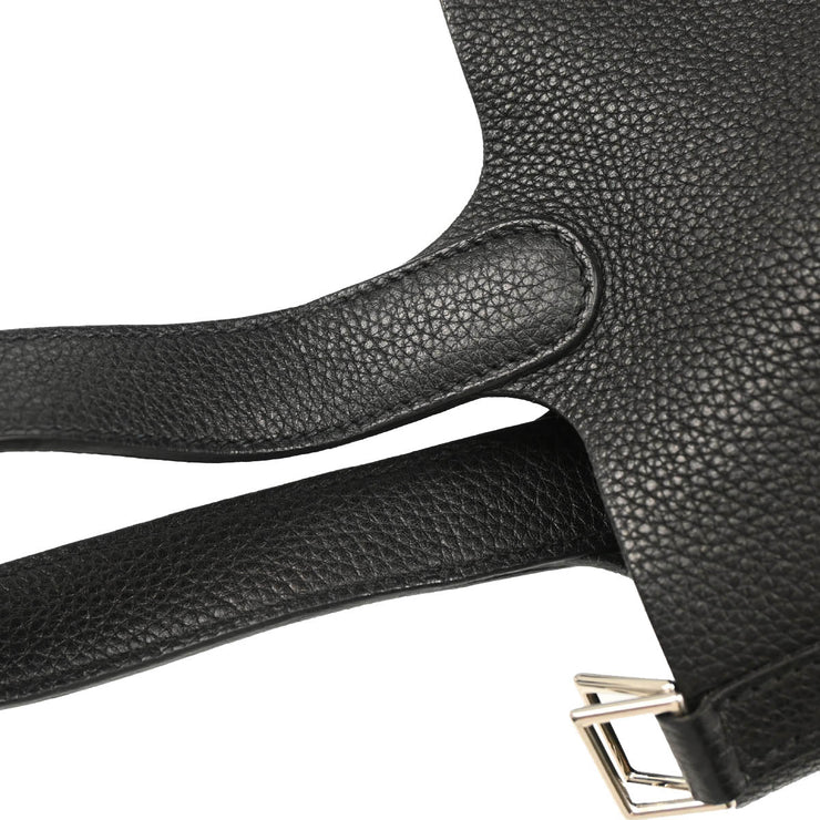 Hermes 2009 Black Taurillon Clemence Picotin Lock 18 PM Handbag