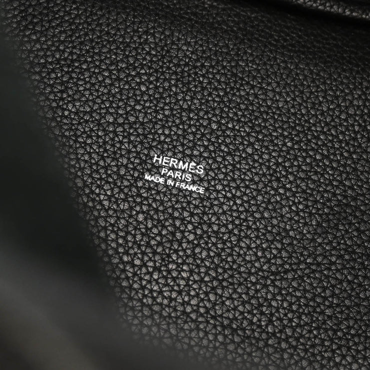Hermes 2009 Black Taurillon Clemence Picotin Lock 18 PM Handbag