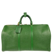 Louis Vuitton 1997 Green Epi Keepall 50 Travel Handbag M42964