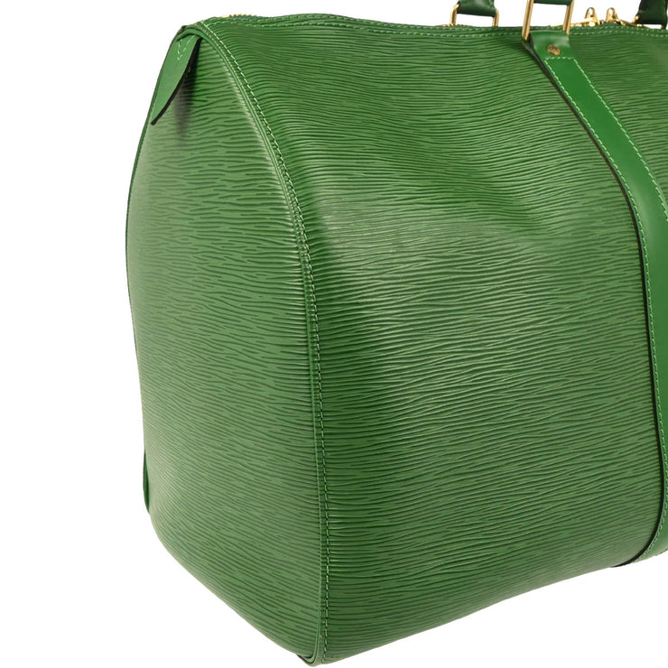 Louis Vuitton 1997 Green Epi Keepall 50 Travel Handbag M42964