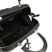 Christian Dior 2008 Black Leather Karenina Handbag