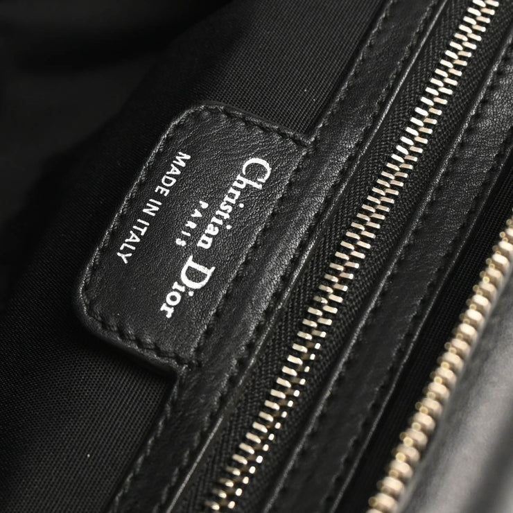 Christian Dior 2008 Black Leather Karenina Handbag