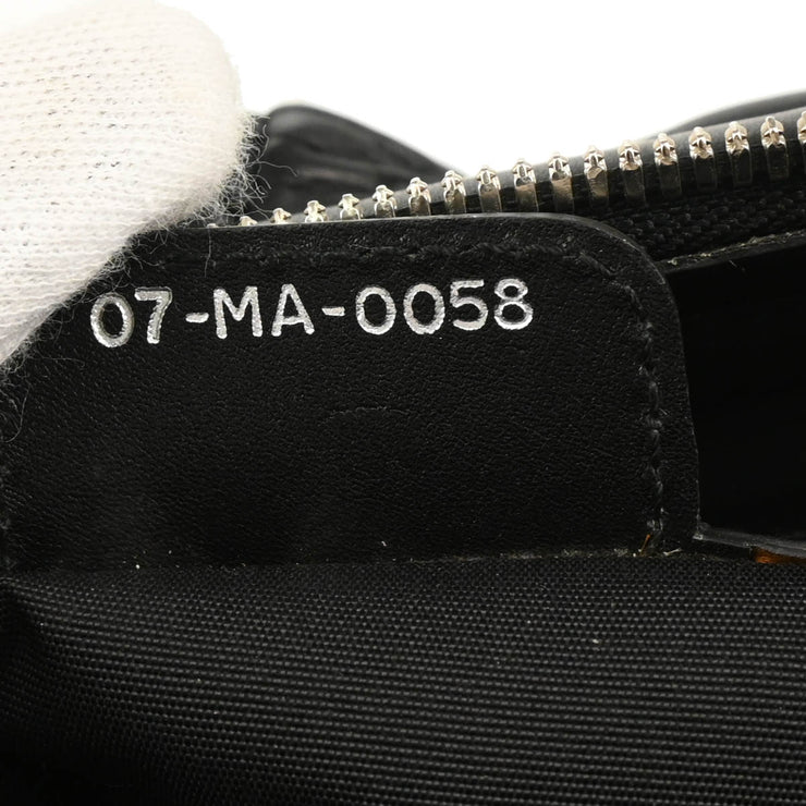 Christian Dior 2008 Black Leather Karenina Handbag