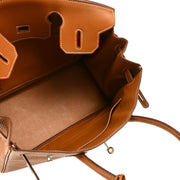 Hermes 2006 Gold Taurillon Clemence Birkin 30 Handbag