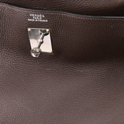 Hermes 2001 Cafe Taurillon Clemence Kelly 50 Retourne 2way Shoulder Handbag