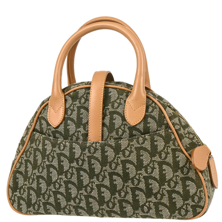 Christian Dior 1991 Green Double Saddle Trotter Handbag