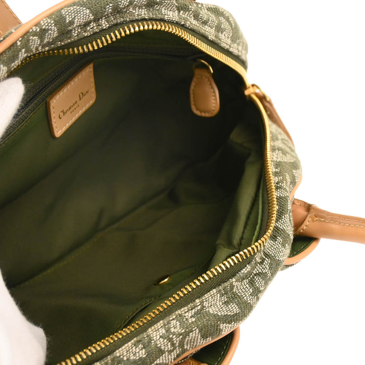 Christian Dior 1991 Green Double Saddle Trotter Handbag