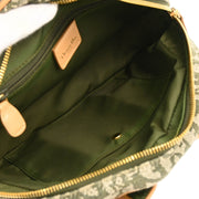 Christian Dior 1991 Green Double Saddle Trotter Handbag