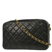 Chanel 1994-1996 Black Lambskin Camera Bag Small