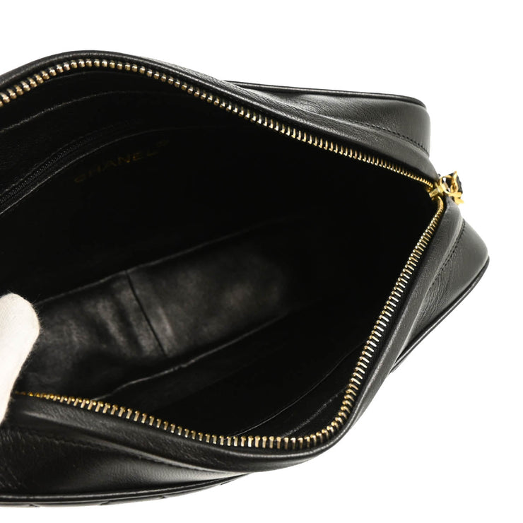 Chanel 1994-1996 Black Lambskin Camera Bag Small