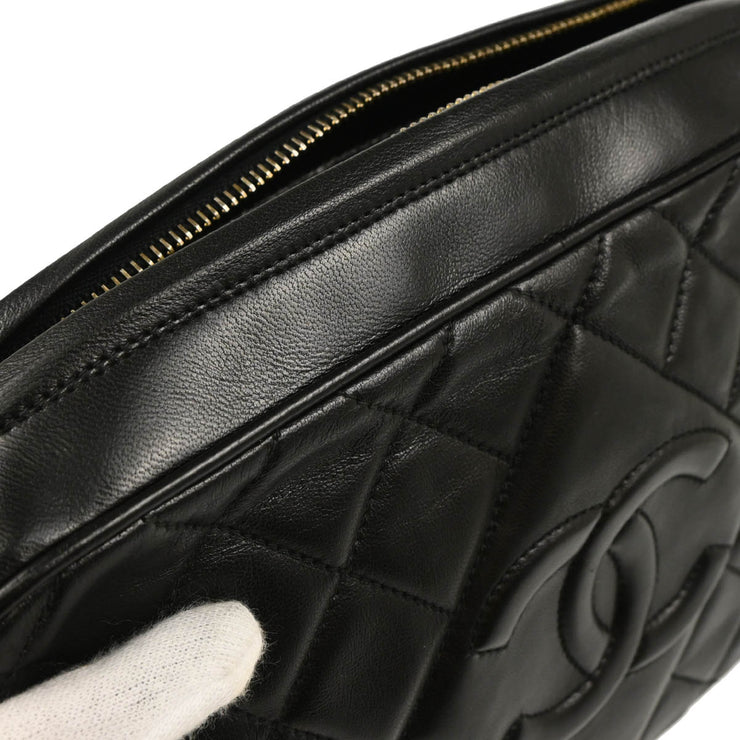 Chanel 1994-1996 Black Lambskin Camera Bag Small