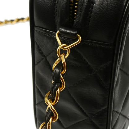 Chanel 1994-1996 Black Lambskin Camera Bag Small
