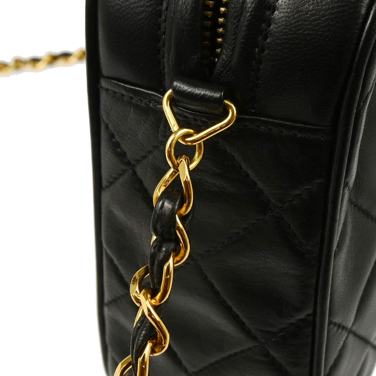 Chanel 1994-1996 Black Lambskin Camera Bag Small