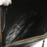 Chanel 1986-1988 Black Lambskin Camera Bag Small