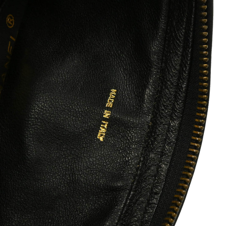 Chanel 1986-1988 Black Lambskin Camera Bag Small