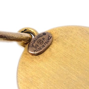 Chanel Button Dangle Piercing Earrings Gold 99P