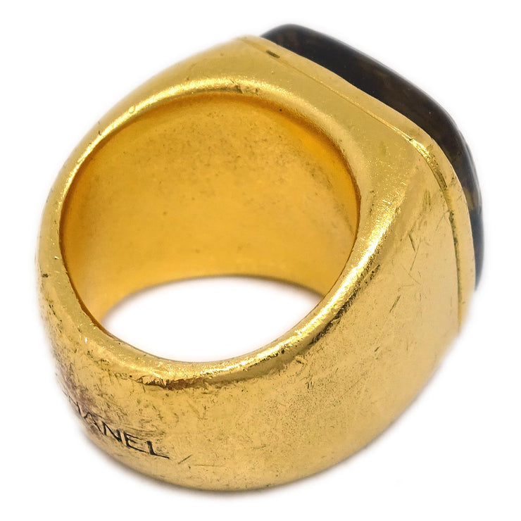 Chanel Ring Gold Gripoix #51 #11