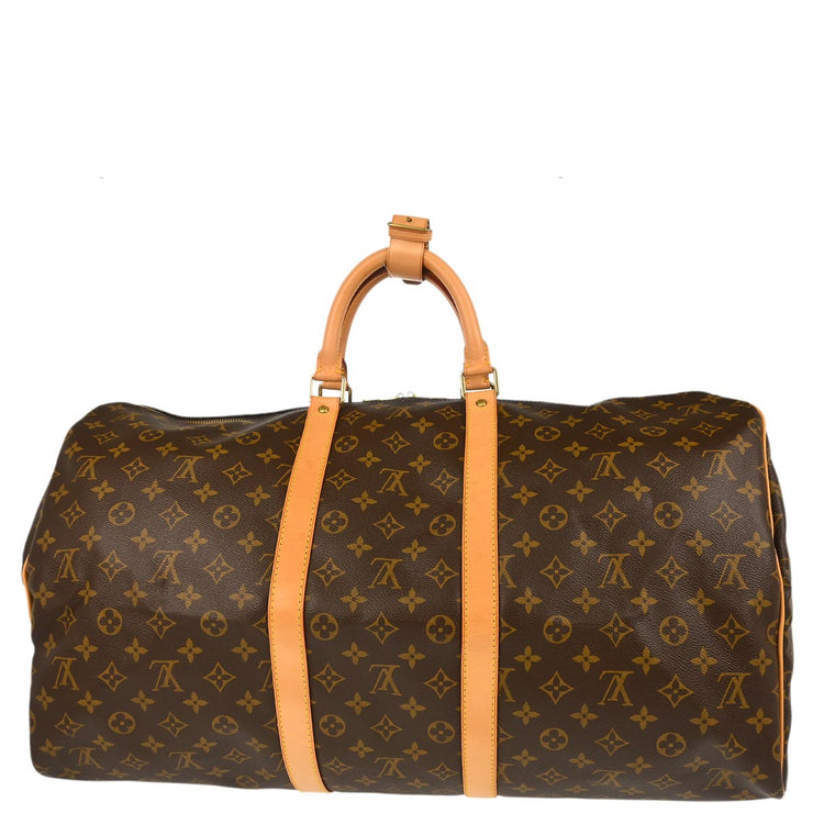 Louis Vuitton 2004 Monogram Keepall 55 Travel Duffle Handbag M41424