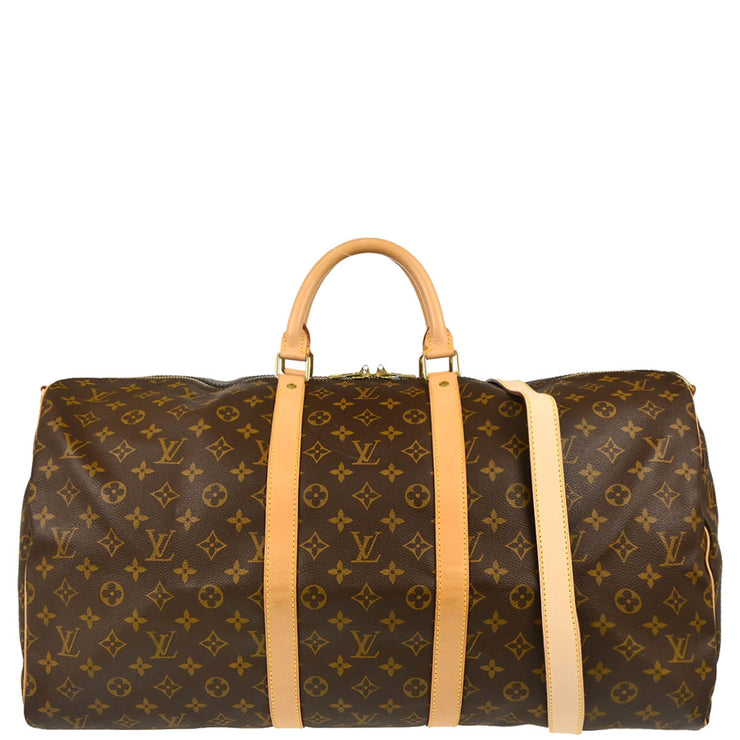 Louis Vuitton 2000 Monogram Keepall Bandouliere 55 Duffle Bag M41414