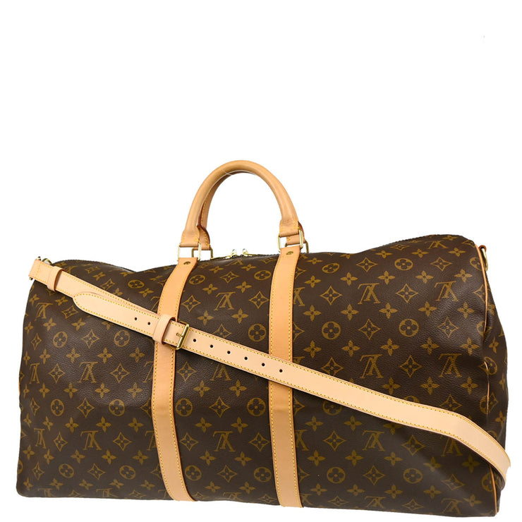 Louis Vuitton 2000 Monogram Keepall Bandouliere 55 Duffle Bag M41414