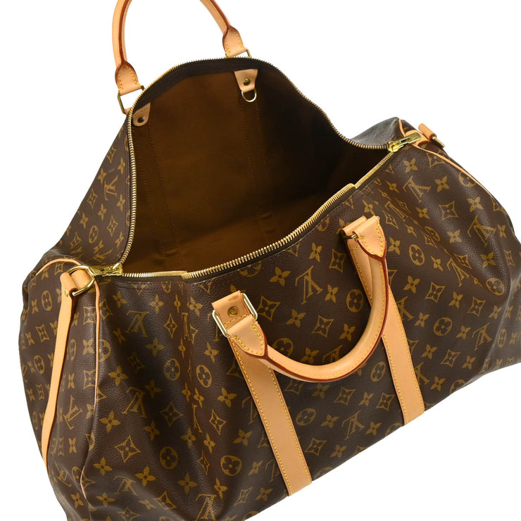 Louis Vuitton 2000 Monogram Keepall Bandouliere 55 Duffle Bag M41414