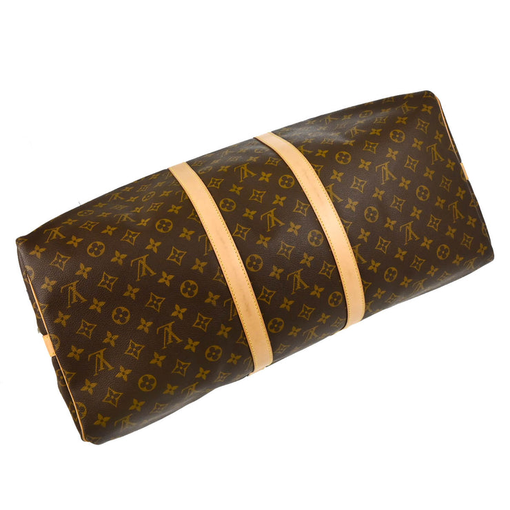 Louis Vuitton 2000 Monogram Keepall Bandouliere 55 Duffle Bag M41414