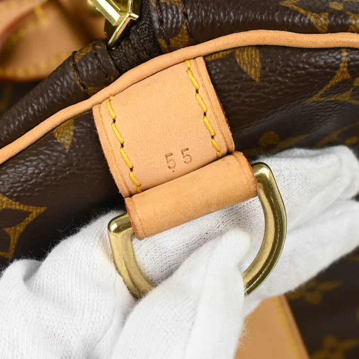 Louis Vuitton 2000 Monogram Keepall Bandouliere 55 Duffle Bag M41414