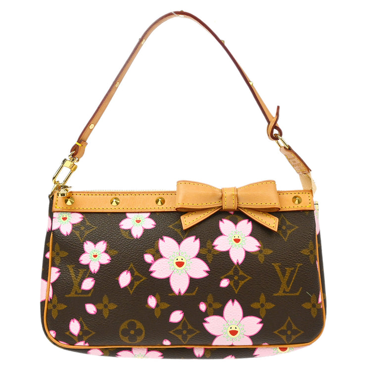 Louis Vuitton 2003 Cherry Blossom Pochette Accessoires Handbag M92006