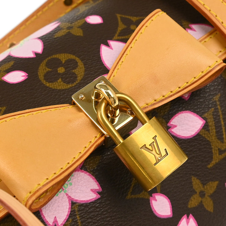 Louis Vuitton 2003 Monogram Cherry Blossom Papillon Handbag M92009