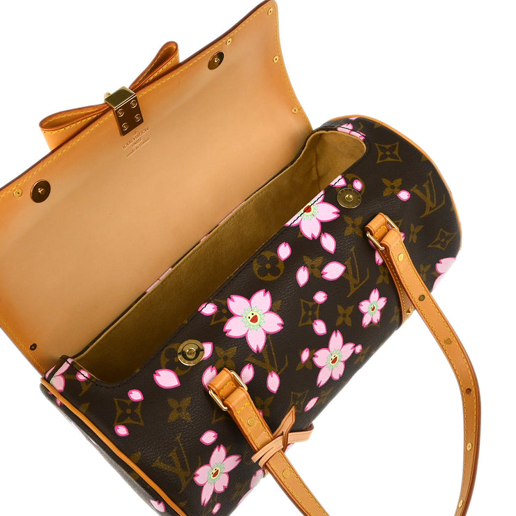 Louis Vuitton 2003 Monogram Cherry Blossom Papillon Handbag M92009