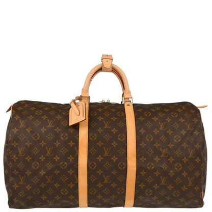 Louis Vuitton 2000 Monogram Keepall 55 Travel Duffle Handbag M41424