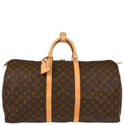 Louis Vuitton 2000 Monogram Keepall 55 Travel Duffle Handbag M41424
