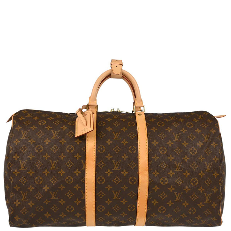 Louis Vuitton 2000 Monogram Keepall 55 Travel Duffle Handbag M41424