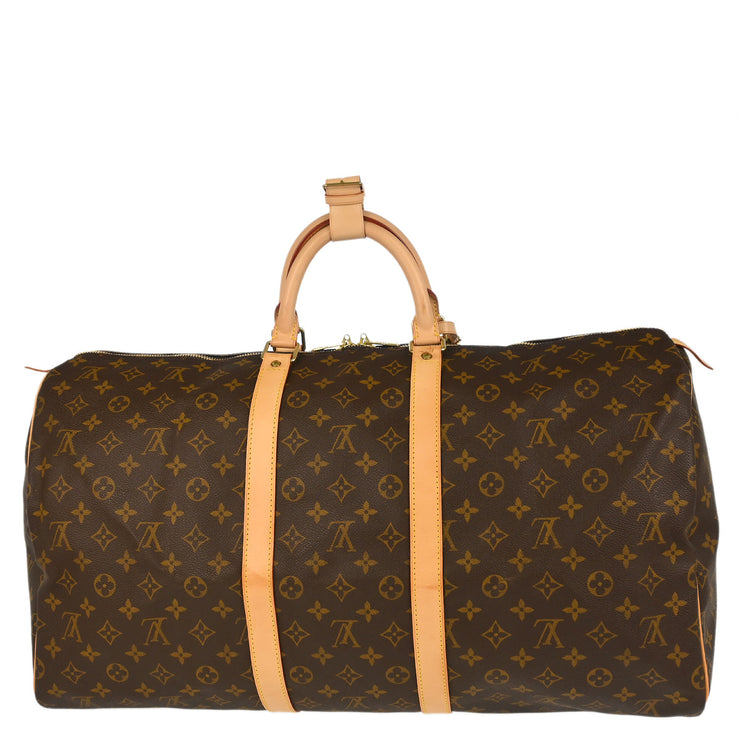 Louis Vuitton 2000 Monogram Keepall 55 Travel Duffle Handbag M41424