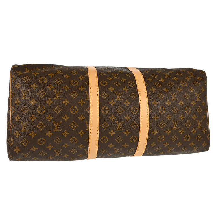 Louis Vuitton 2000 Monogram Keepall 55 Travel Duffle Handbag M41424