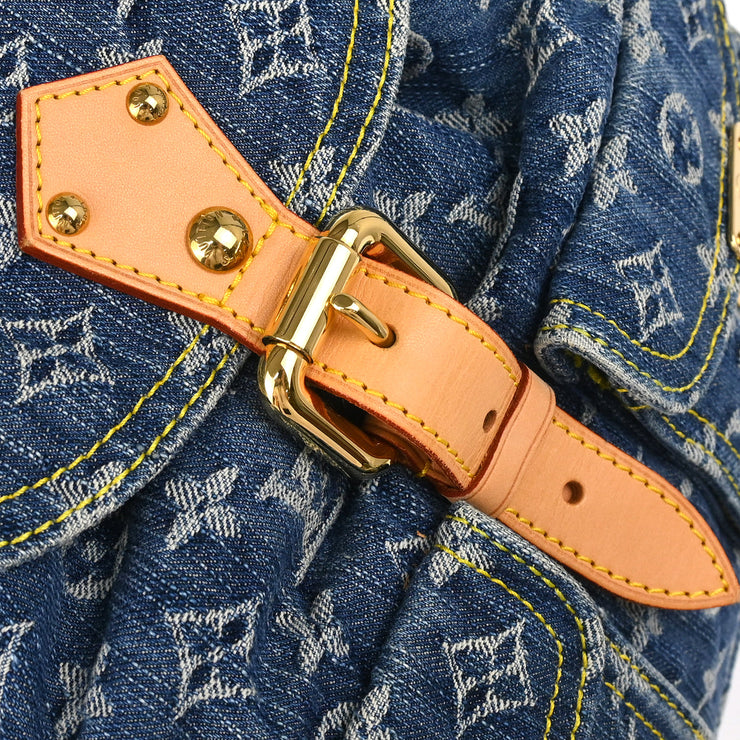Louis Vuitton 2006 Blue Monogram Denim Sac a Dos GM Backpack M95056