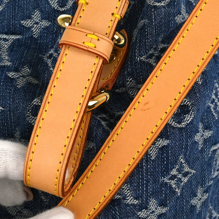 Louis Vuitton 2006 Blue Monogram Denim Sac a Dos GM Backpack M95056