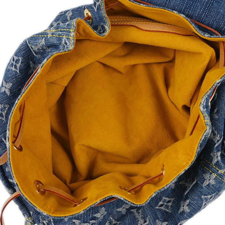 Louis Vuitton 2006 Blue Monogram Denim Sac a Dos GM Backpack M95056
