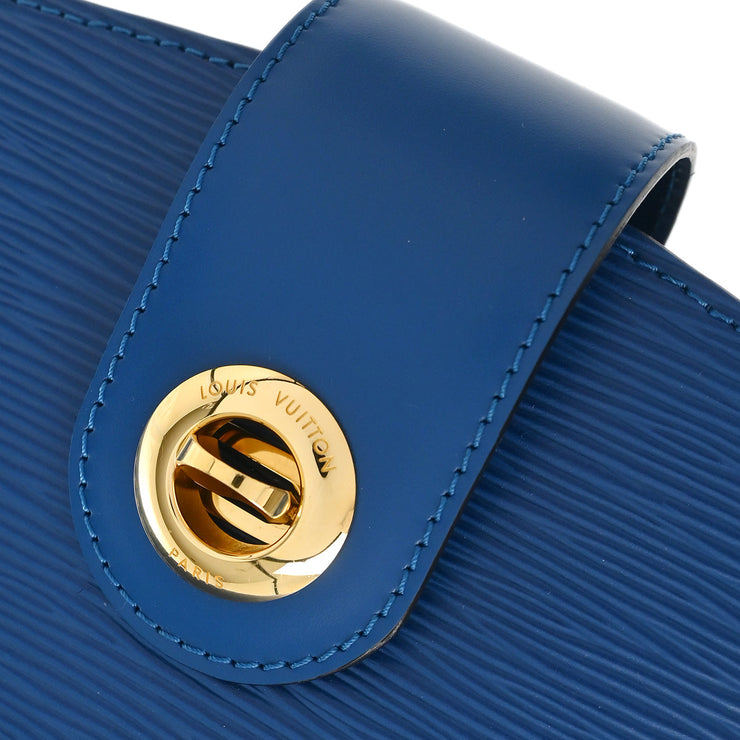 Louis Vuitton 1995 Blue Epi Cluny Shoulder Bag M52255