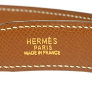 Hermes Black Box Calf Constance Reversible Belt #70 Small Good