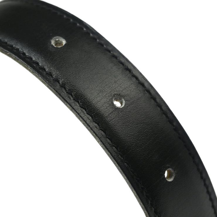 Hermes Black Box Calf Constance Reversible Belt #70 Small Good