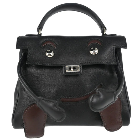 Hermes * Black Gulliver Kelly Doll Handbag
