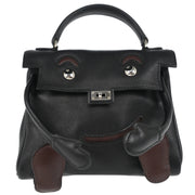 Hermes * Black Gulliver Kelly Doll Handbag