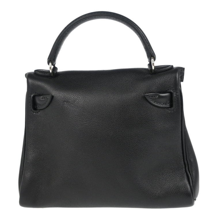 Hermes * Black Gulliver Kelly Doll Handbag