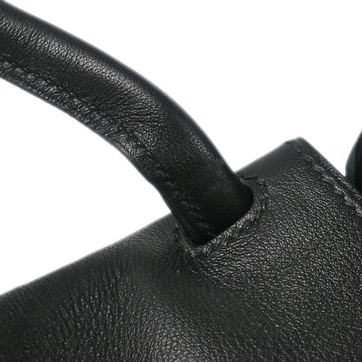 Hermes * Black Gulliver Kelly Doll Handbag