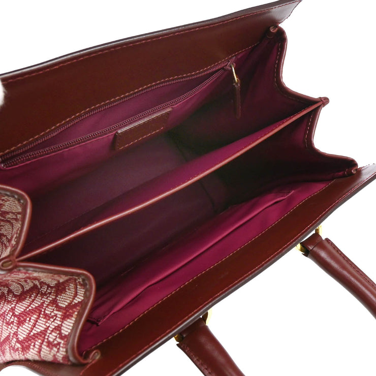 Christian Dior 2002 Bordeaux Trotter Tote Handbag