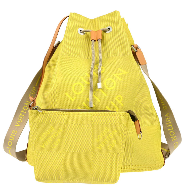 Louis Vuitton 2002 Cup Yellow Damier Geant Volunteer Bucket Bag M80635