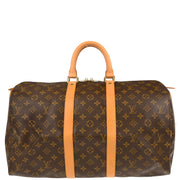 Louis Vuitton 1995 Monogram Keepall 45 Travel Duffle Handbag M41428